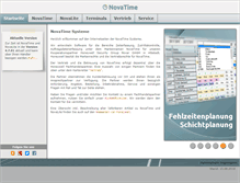 Tablet Screenshot of novatime-systeme.de